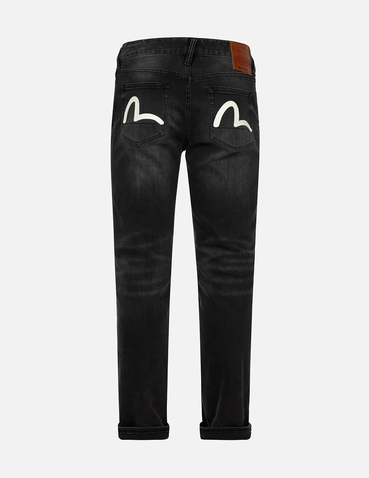 Seagull Print Flex Skinny Denim Jeans #2028 sold by Evisu