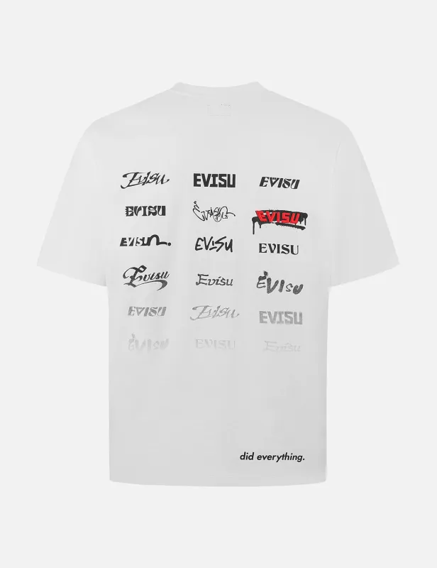 Logo and Slogan Print Regular Fit T-shirt sold by Evisu