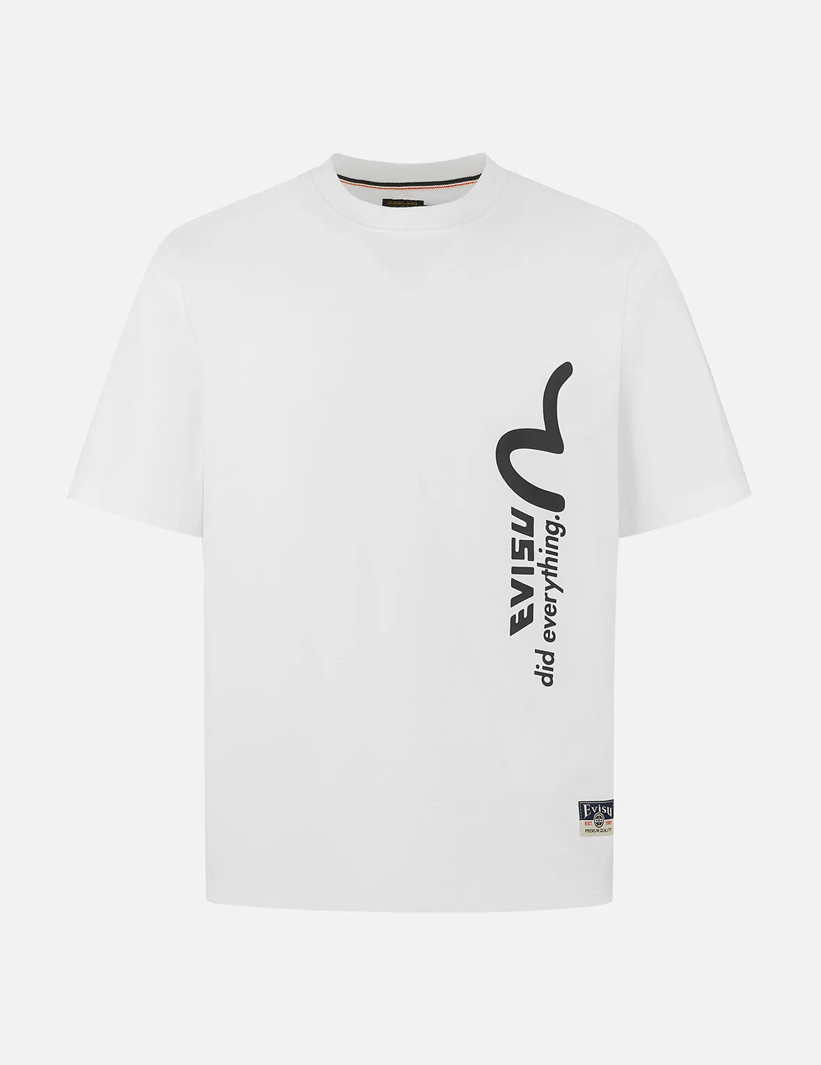 Logo and Slogan Print Regular Fit T-shirt sold by Evisu product image thumbnail 3