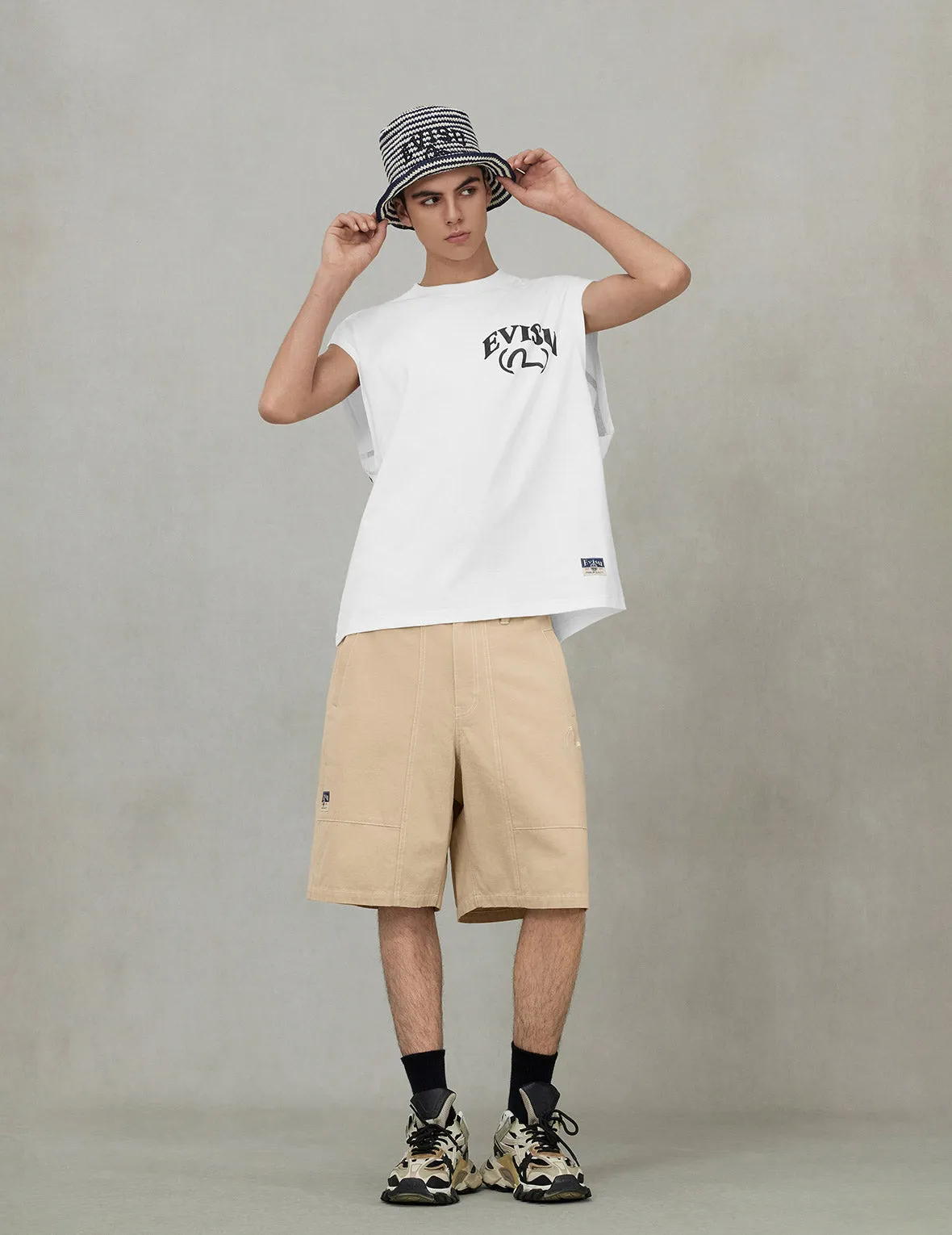 Godhead Print Boxy Tank Top sold by Evisu product image thumbnail 5