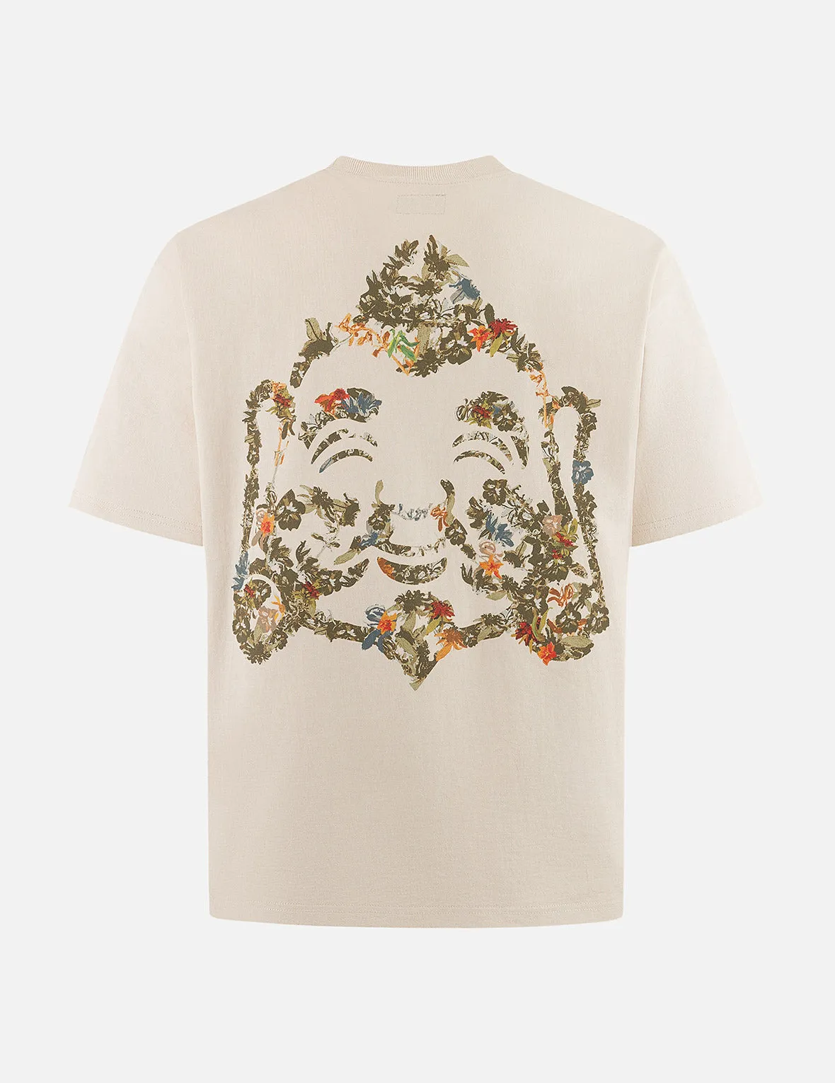 Floral Godhead Print Loose Fit T-shirt sold by Evisu