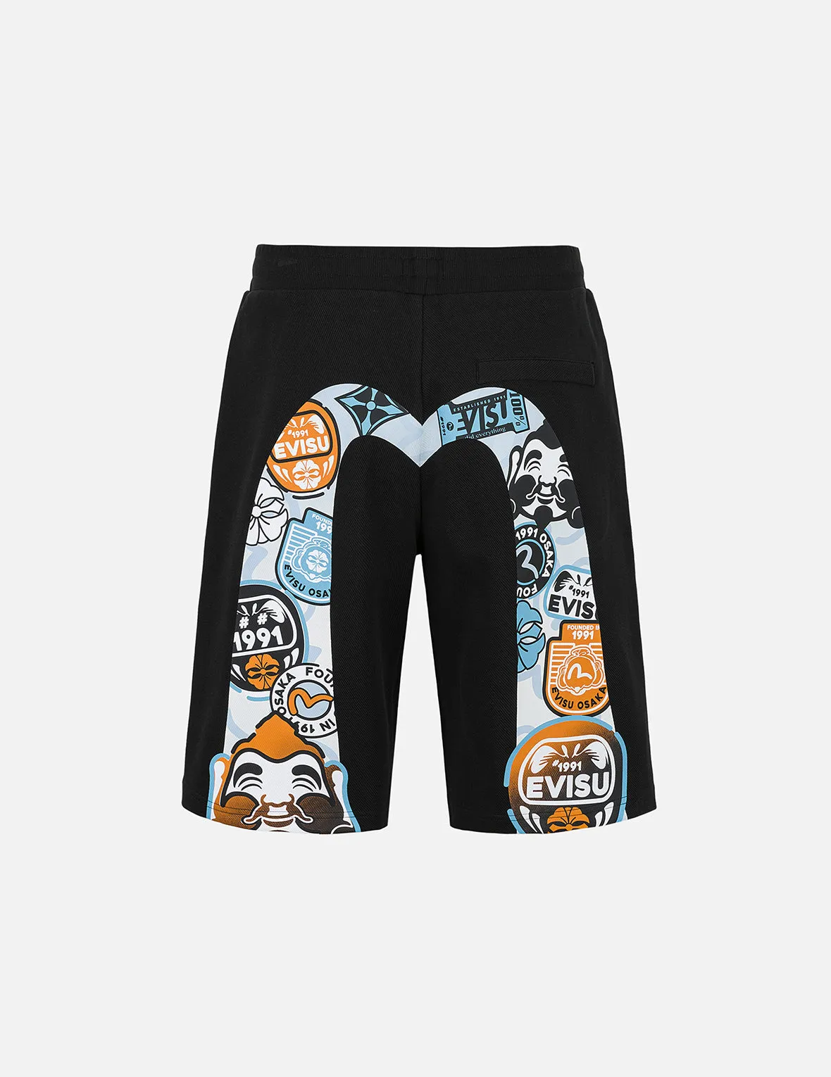 EVISU and Godhead Daicock Print Regular Fit Sweatshorts sold by Evisu