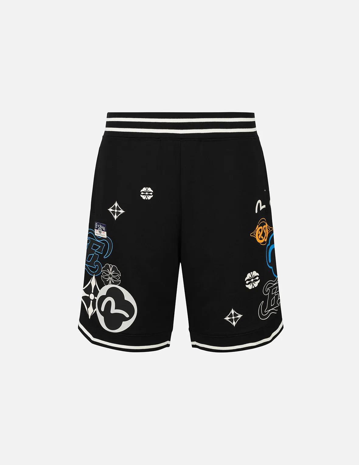 Allover Logo Print Fashion Fit Sweatshorts sold by Evisu product image thumbnail 2