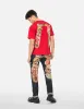 Soaring Snake Daicock Print Relax Fit T-shirt - Red sold by Evisu