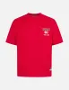 Soaring Snake Daicock Print Relax Fit T-shirt - Red sold by Evisu