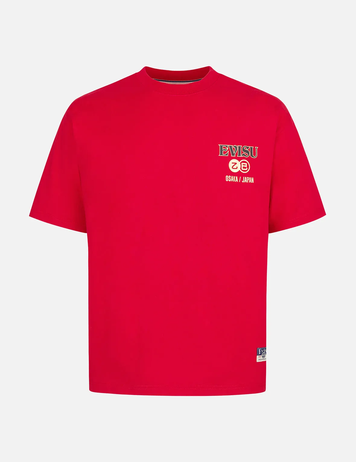 Soaring Snake Daicock Print Relax Fit T-shirt - Red sold by Evisu product image thumbnail 2