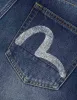 Hand-Drawn Seagull Print 3D Fit Jeans sold by Evisu