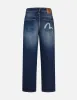 Hand-Drawn Seagull Print 3D Fit Jeans sold by Evisu