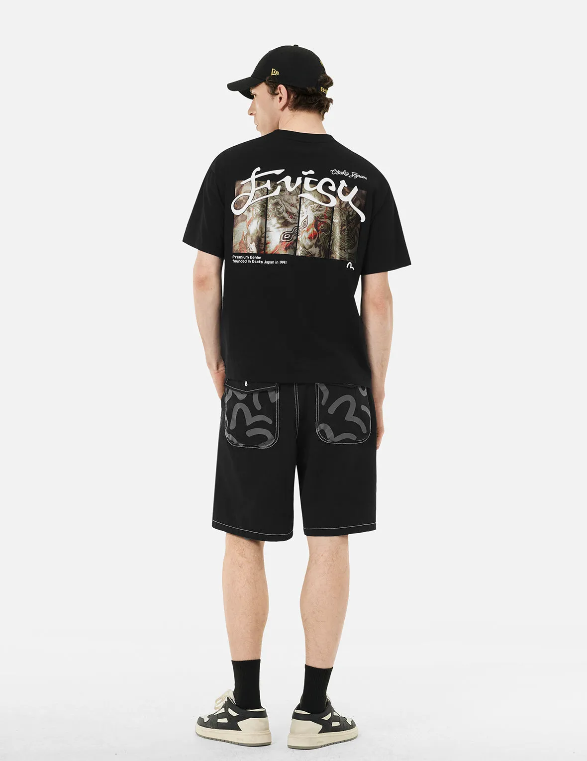 Hakutaku Seagull Print Relax Fit T-Shirt sold by Evisu product image thumbnail 4