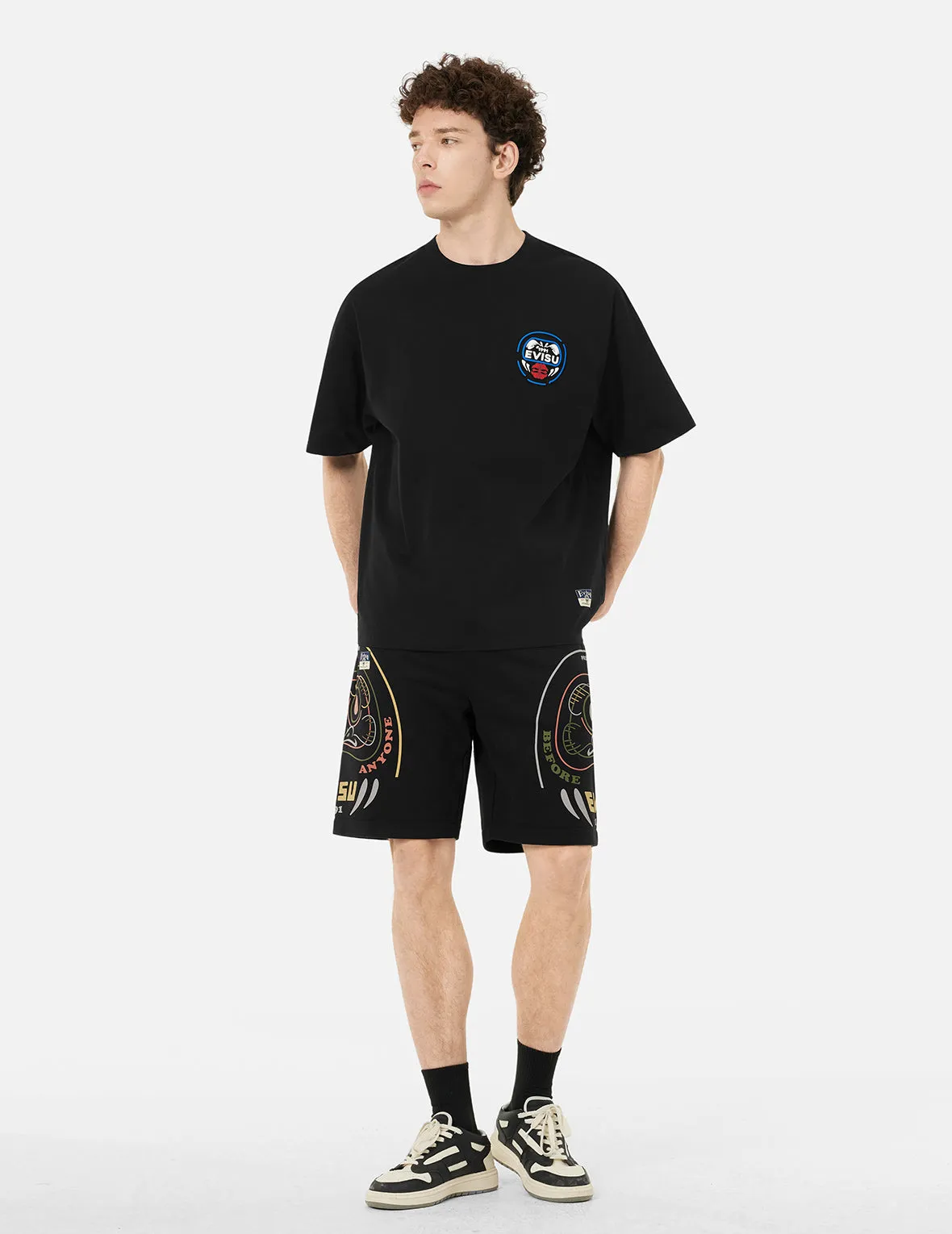 Daruma Print Regular Fit Sweatshorts sold by Evisu product image thumbnail 3