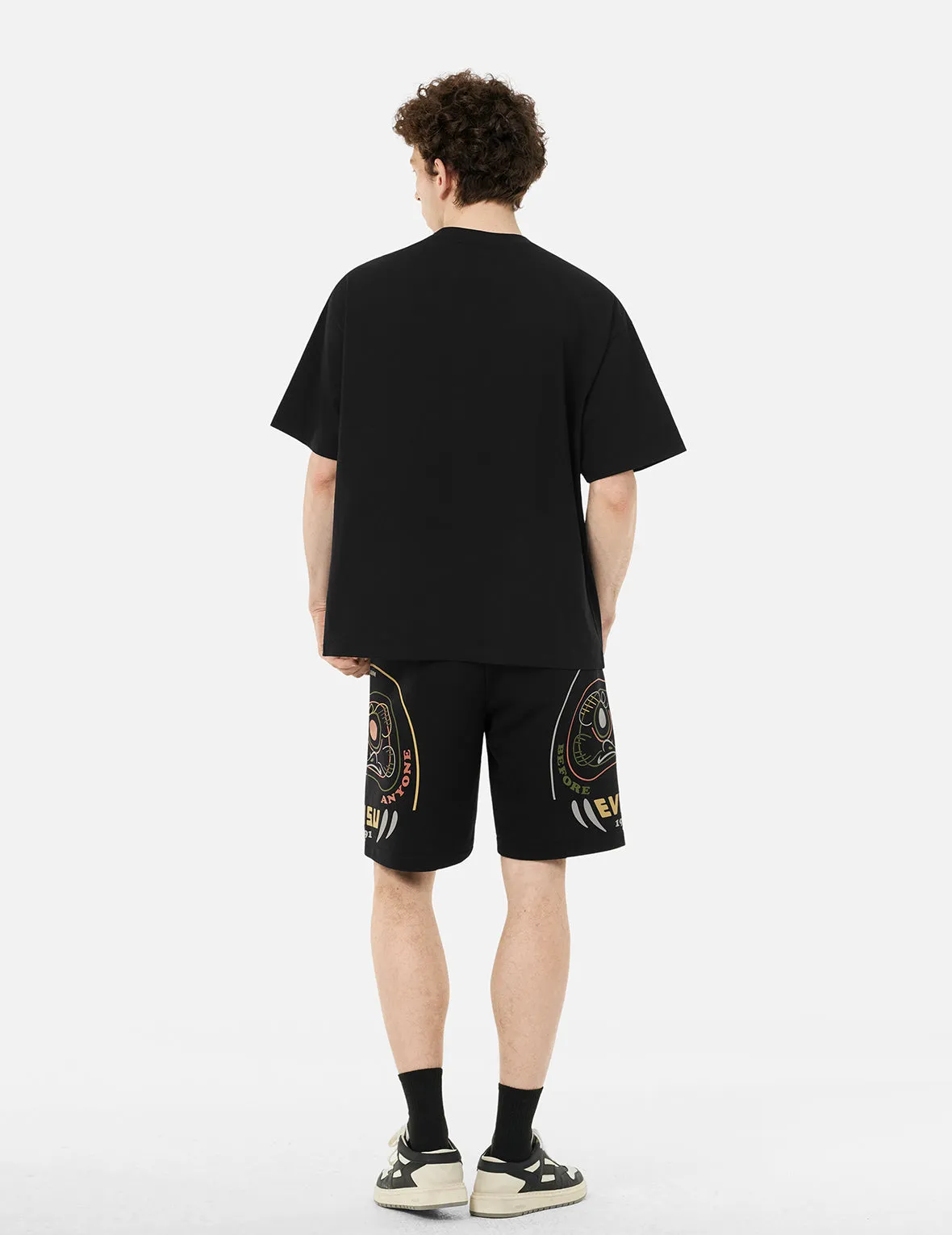Daruma Print Regular Fit Sweatshorts sold by Evisu product image thumbnail 4