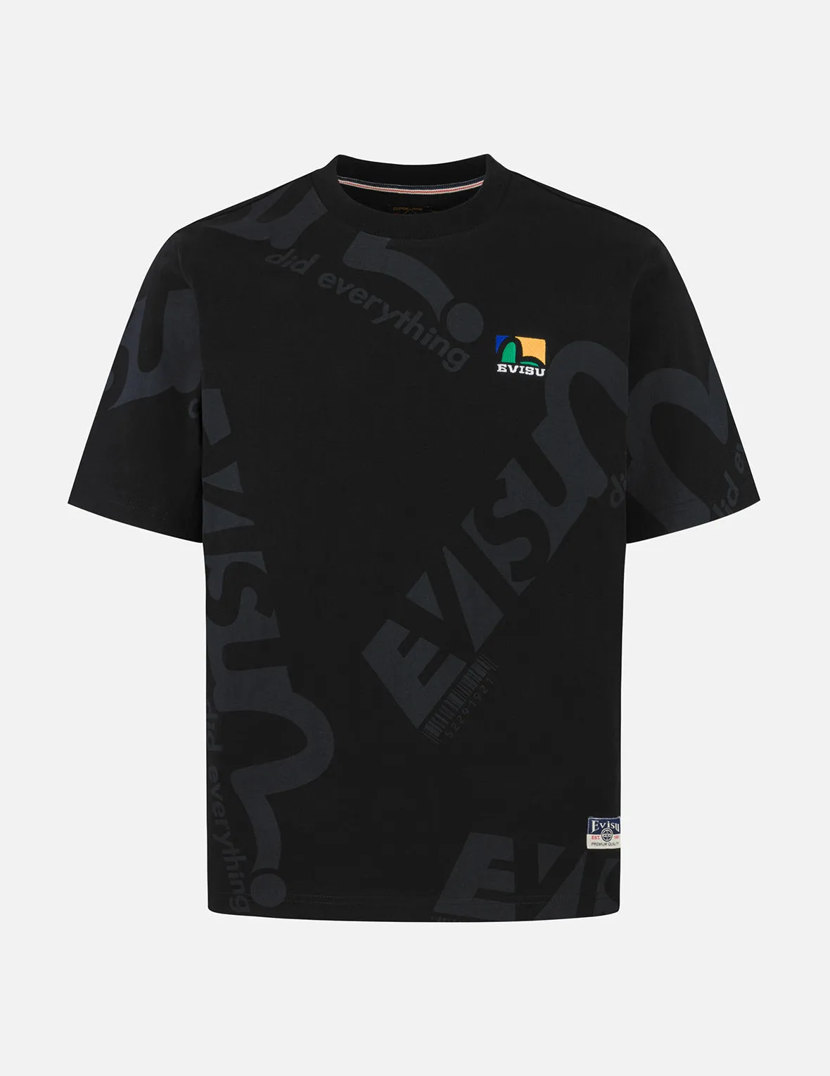 Allover Logo and Seagull Print Regular Fit T-Shirt sold by Evisu product image thumbnail 2