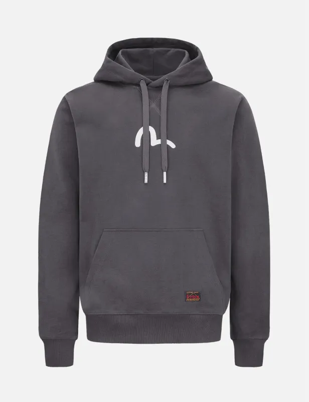 Seagull Print Hooded Sweatshirt sold by Evisu