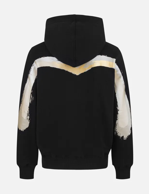 Brushstroke Daicock Print Relax Fit Hoodie sold by Evisu