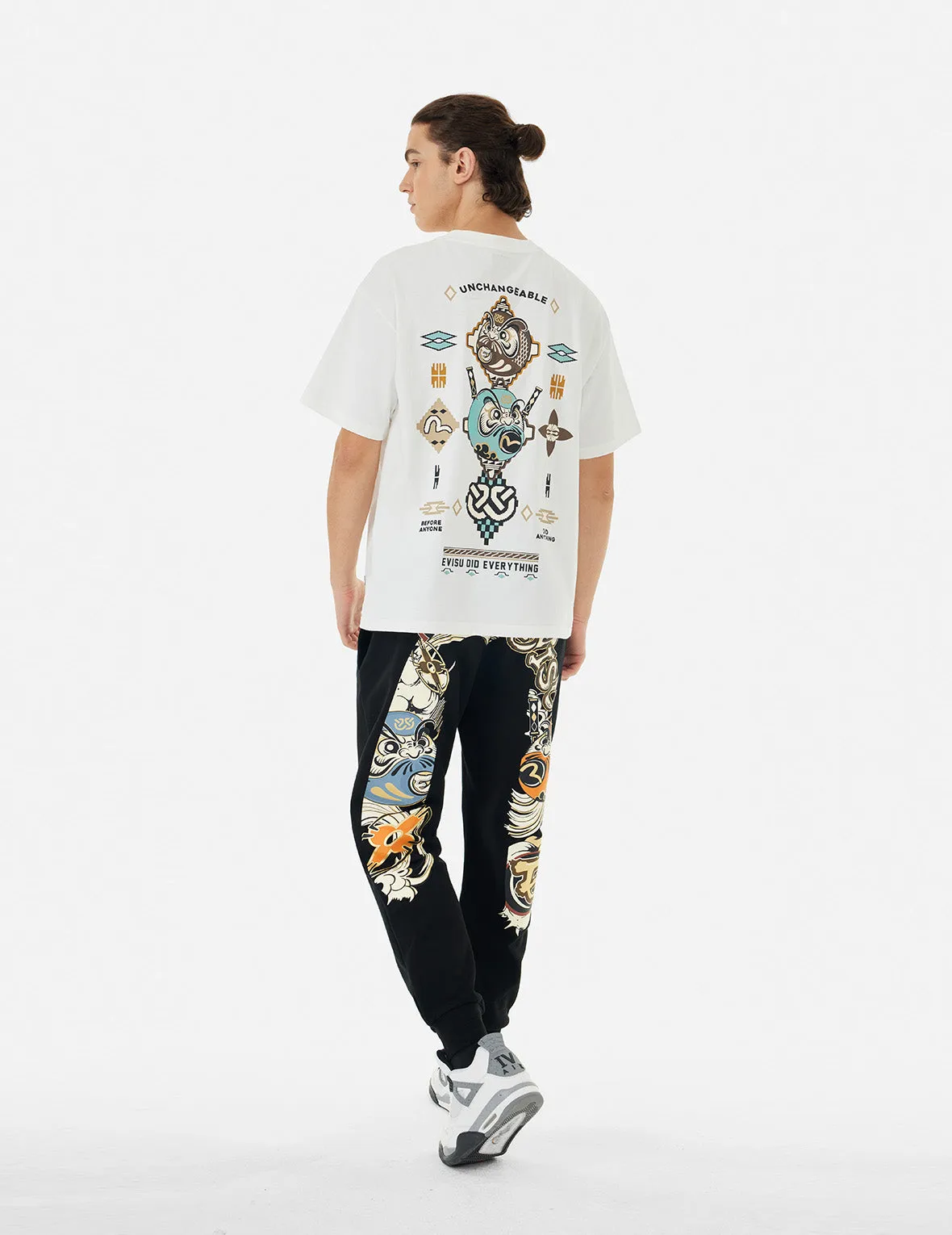 Ninja Daruma Daicock Print Regular Fit Sweatpants sold by Evisu product image thumbnail 5