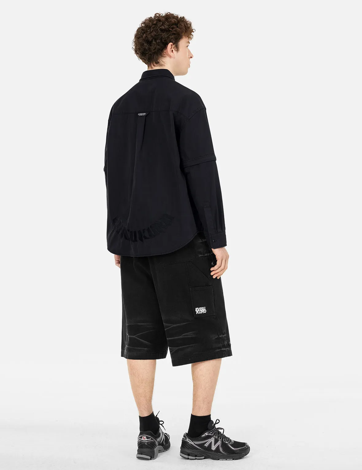 Pigment Dyed Heavy Washed Fashion Fit Skateboard Shorts sold by Evisu product image thumbnail 4