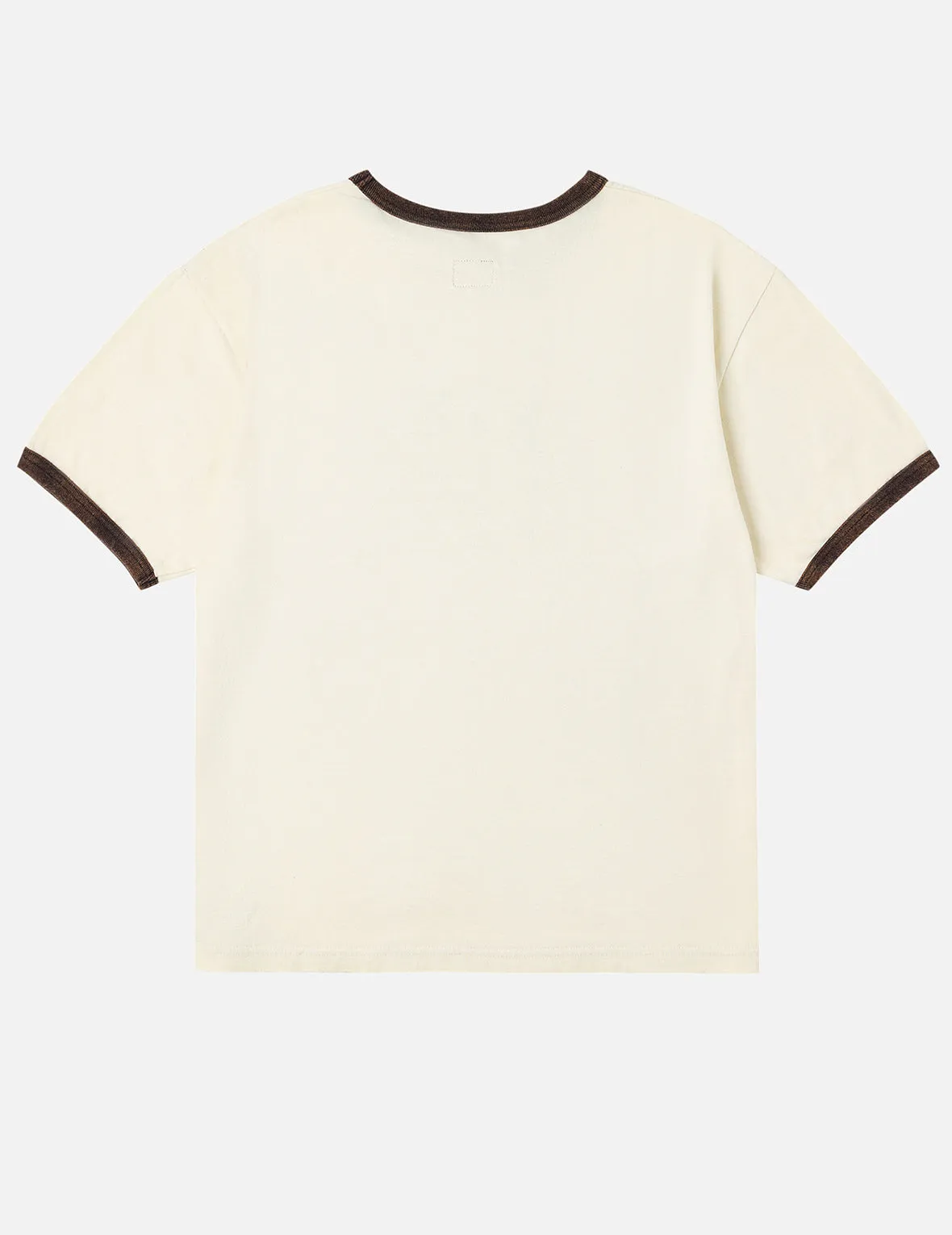 Washed Seagull and Logo Print Regular Fit Ringer T-shirt sold by Evisu product image thumbnail 3