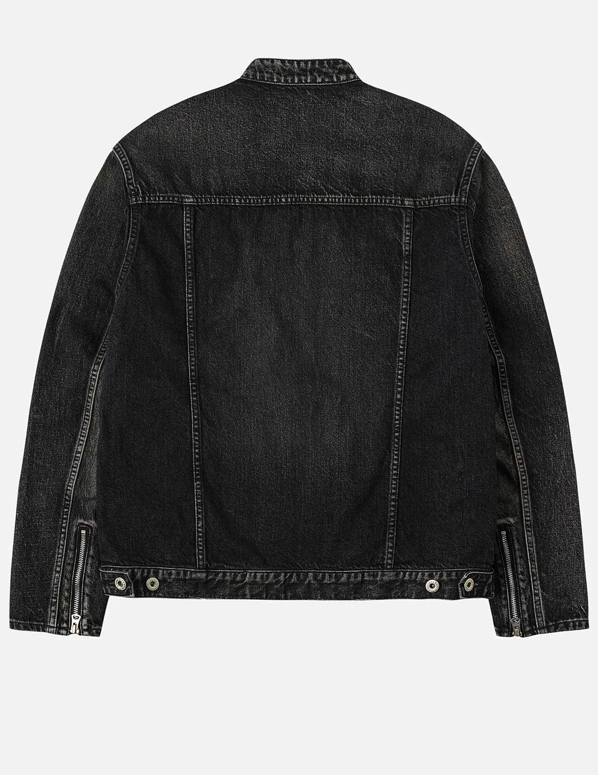 Seagull Embroidery Regular Fit Denim Rider Jacket sold by Evisu product image thumbnail 3