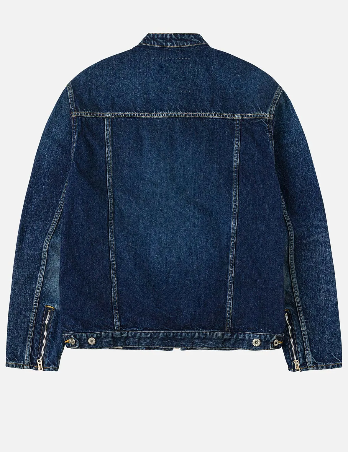 Seagull Embroidery Regular Fit Denim Rider Jacket sold by Evisu product image thumbnail 4