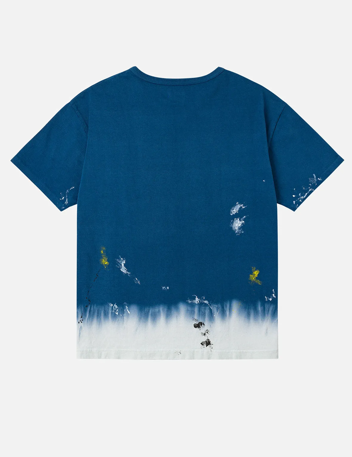 Daruma and Logo Embroidery Regular Fit Dip dyeing T-shirt sold by Evisu product image thumbnail 2