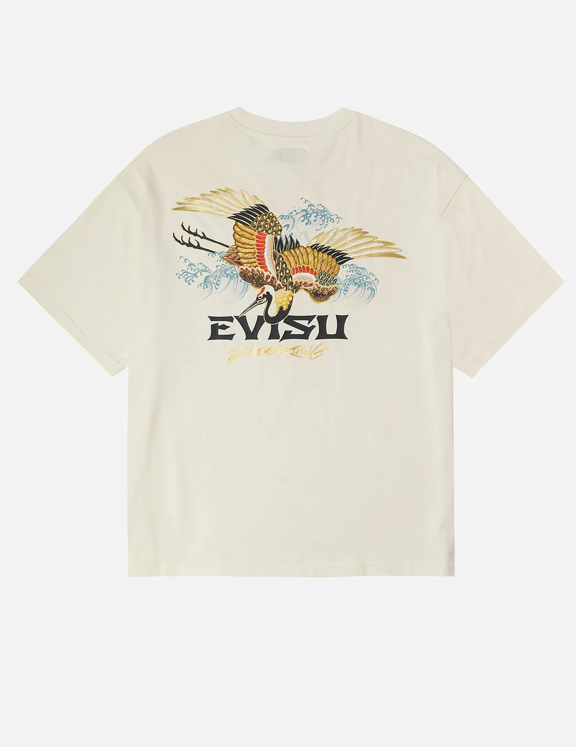 Crane and Logo Print Loose Fit T-shirt sold by Evisu product image thumbnail 2