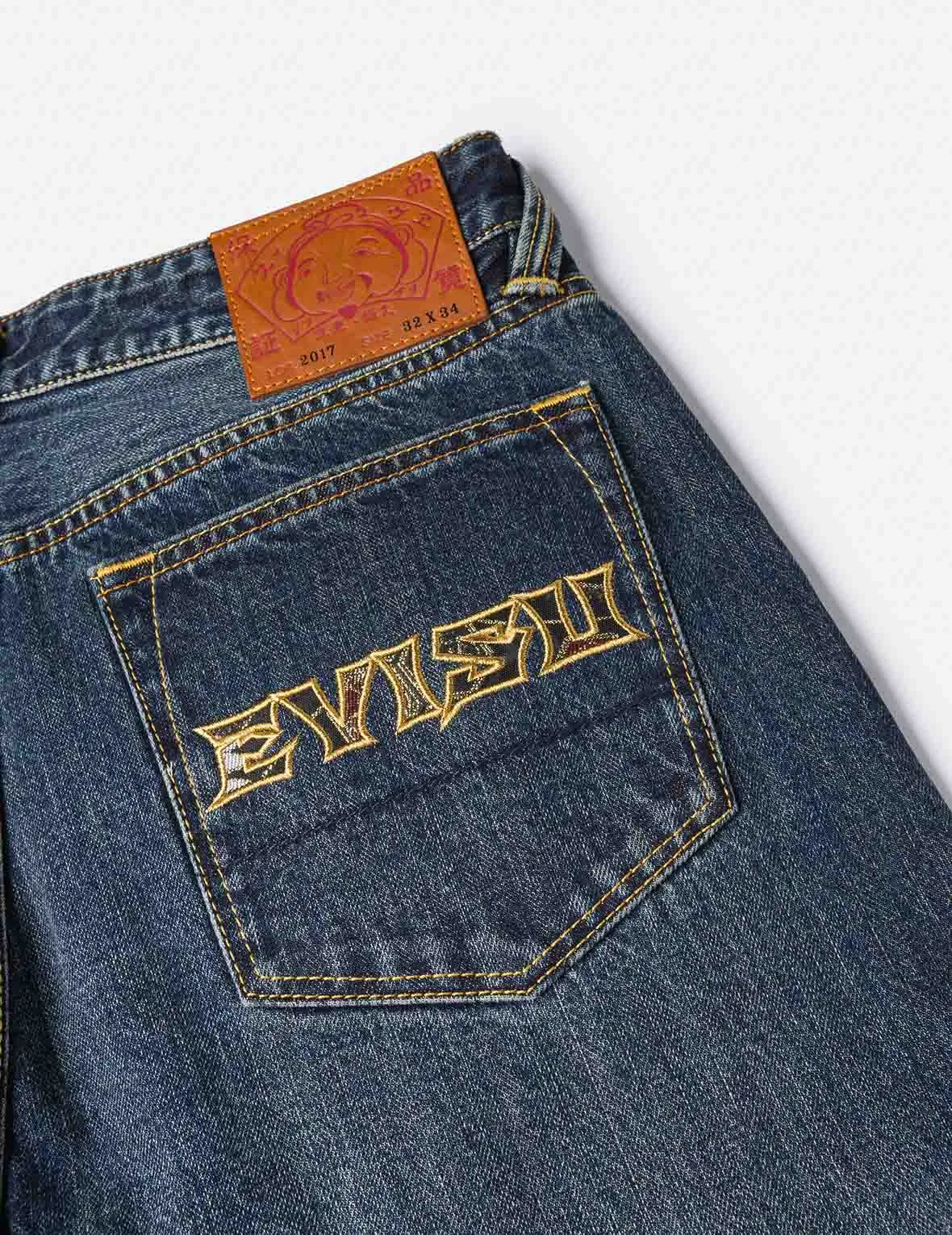 Brocade Patch Pocket Carrot Fit Jeans #2017 sold by Evisu product image thumbnail 4