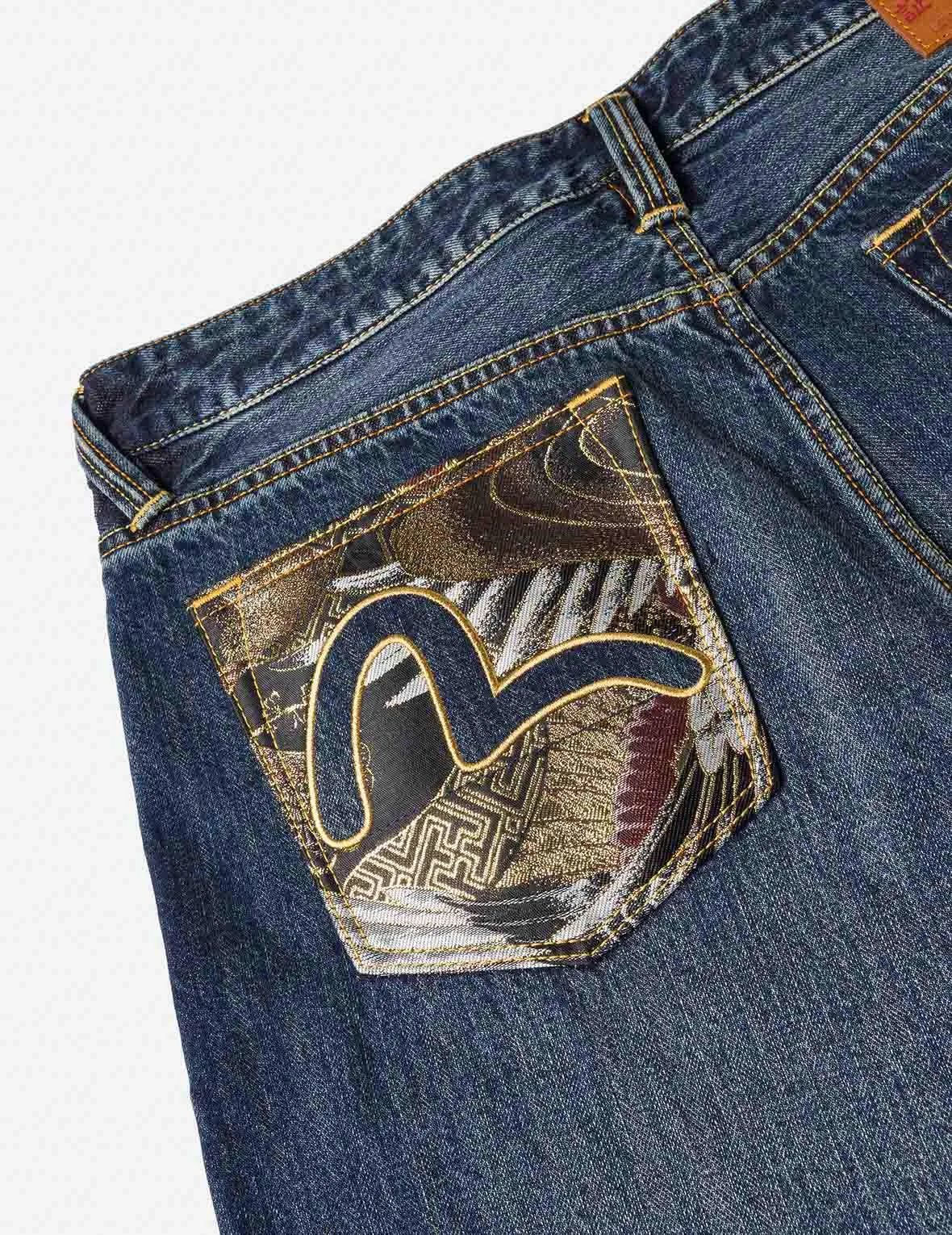 Brocade Patch Pocket Carrot Fit Jeans #2017 sold by Evisu product image thumbnail 3