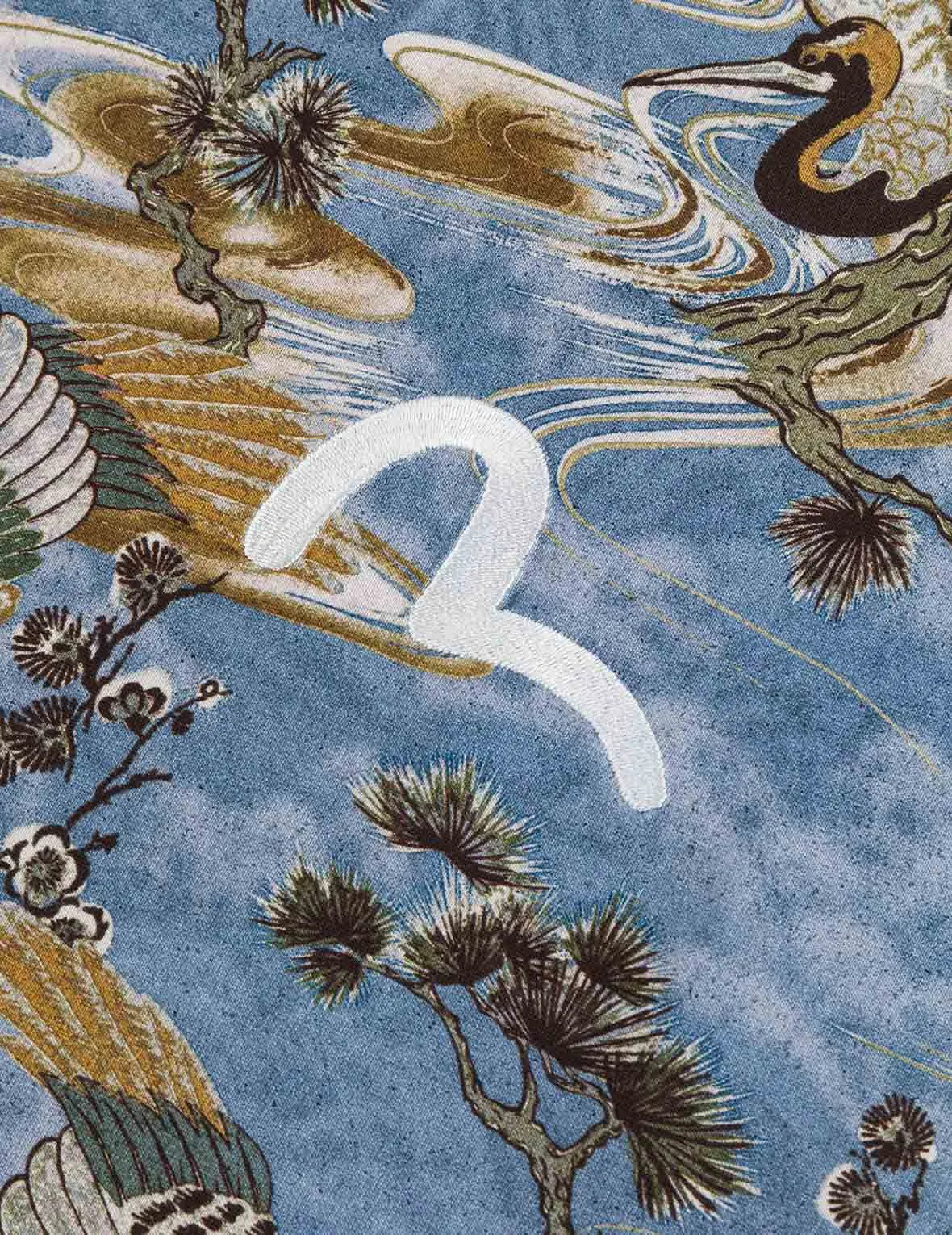 Allover Crane Print Relax Fit T-shirt sold by Evisu product image thumbnail 3