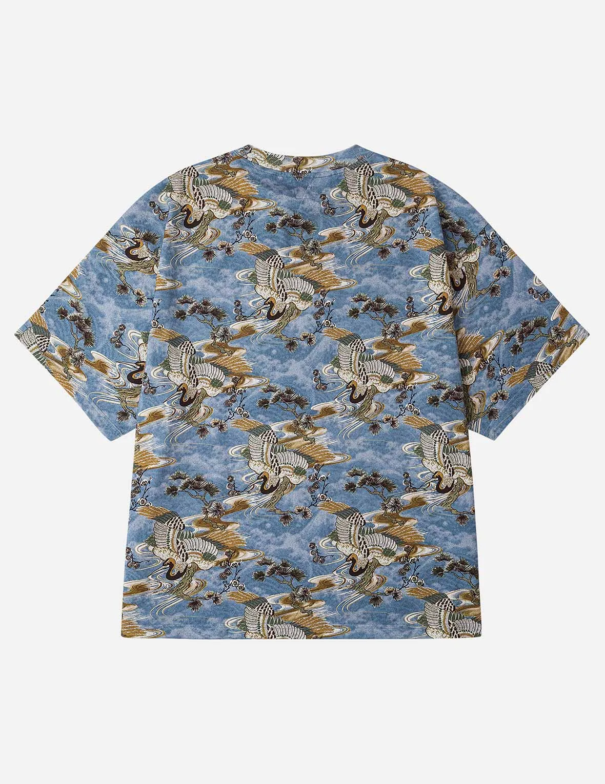 Allover Crane Print Relax Fit T-shirt sold by Evisu product image thumbnail 2
