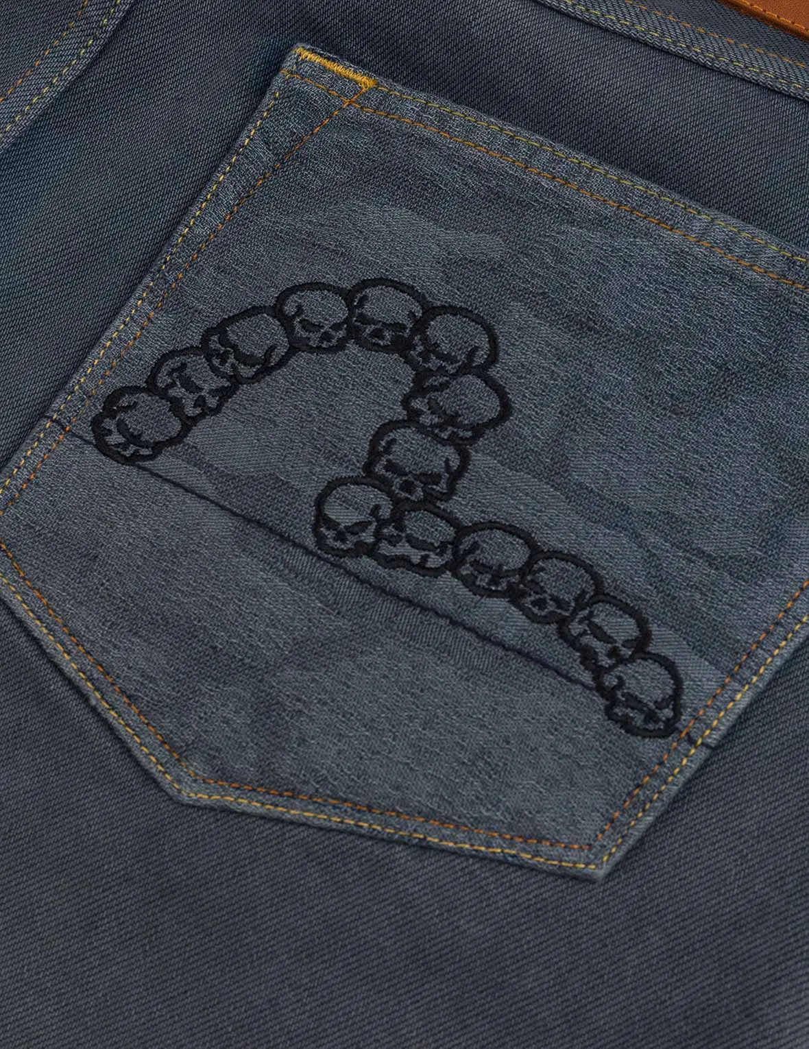 Skull Seagull Print Pockets Fashion Fit Denim Jeans sold by Evisu product image thumbnail 5