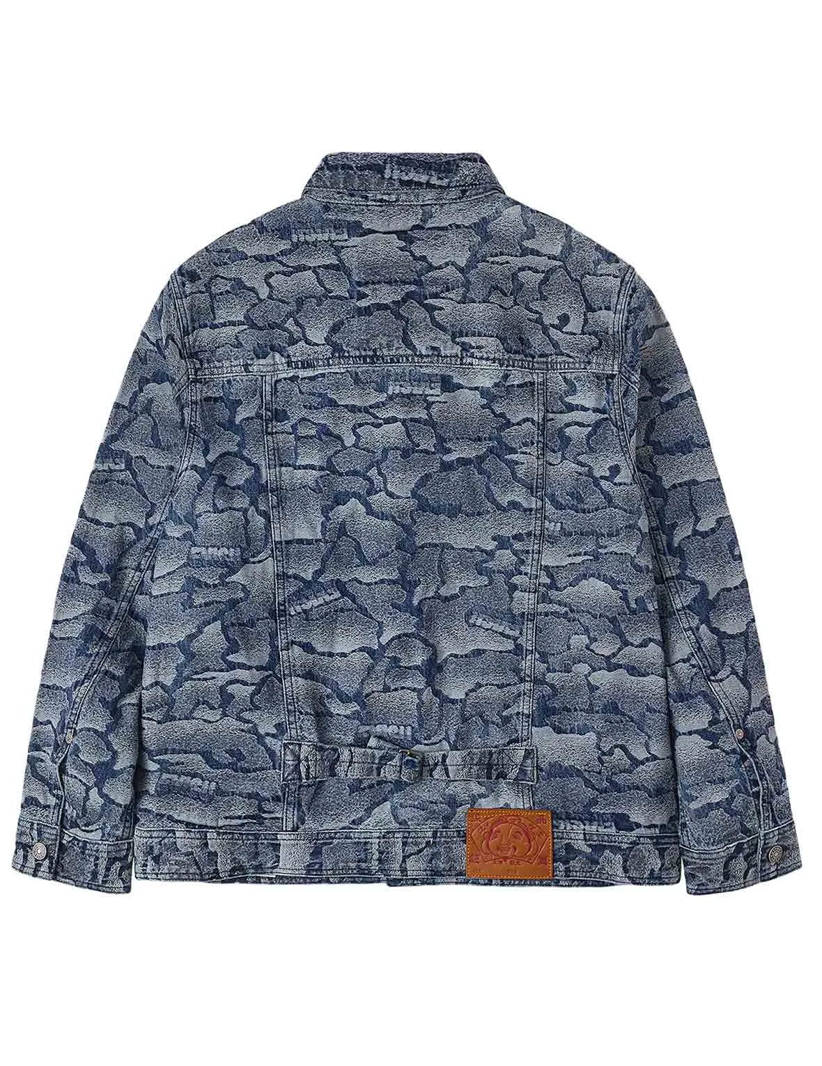 Allover Ishigaki Camouflage Jacquard Regular Fit Denim Jacket sold by Evisu product image thumbnail 2