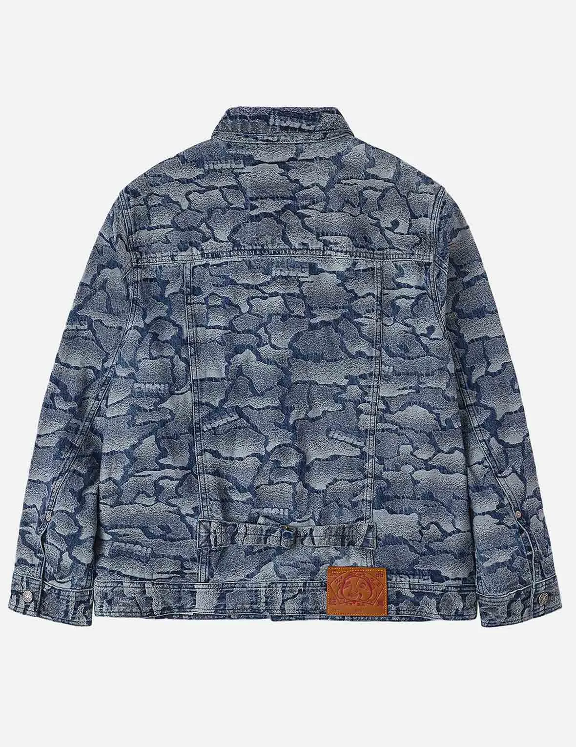Allover Ishigaki Camouflage Jacquard Regular Fit Denim Jacket sold by Evisu product image thumbnail 4