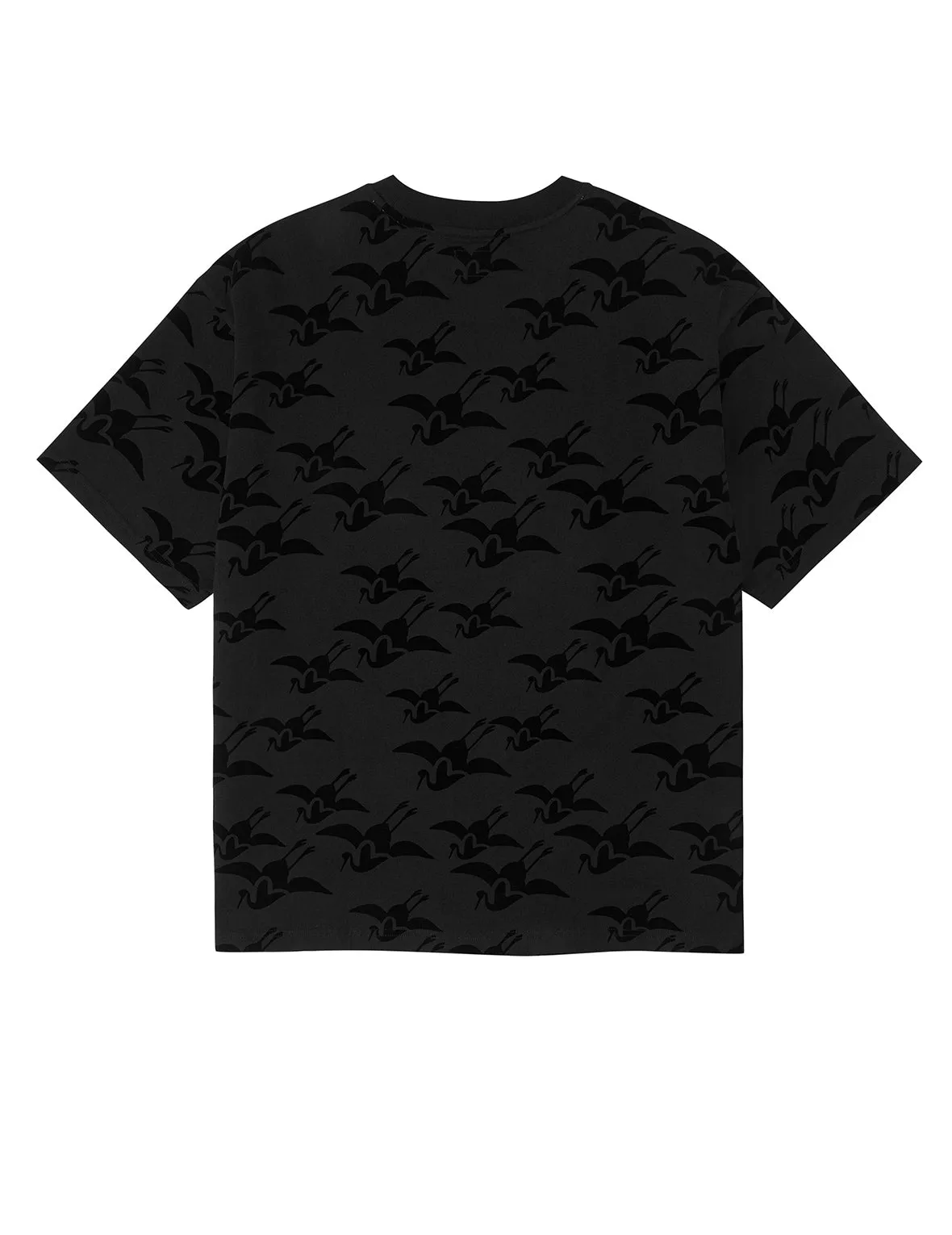 Allover Seagull Crane Flocking Print Relax Fit T-shirt sold by Evisu product image thumbnail 3