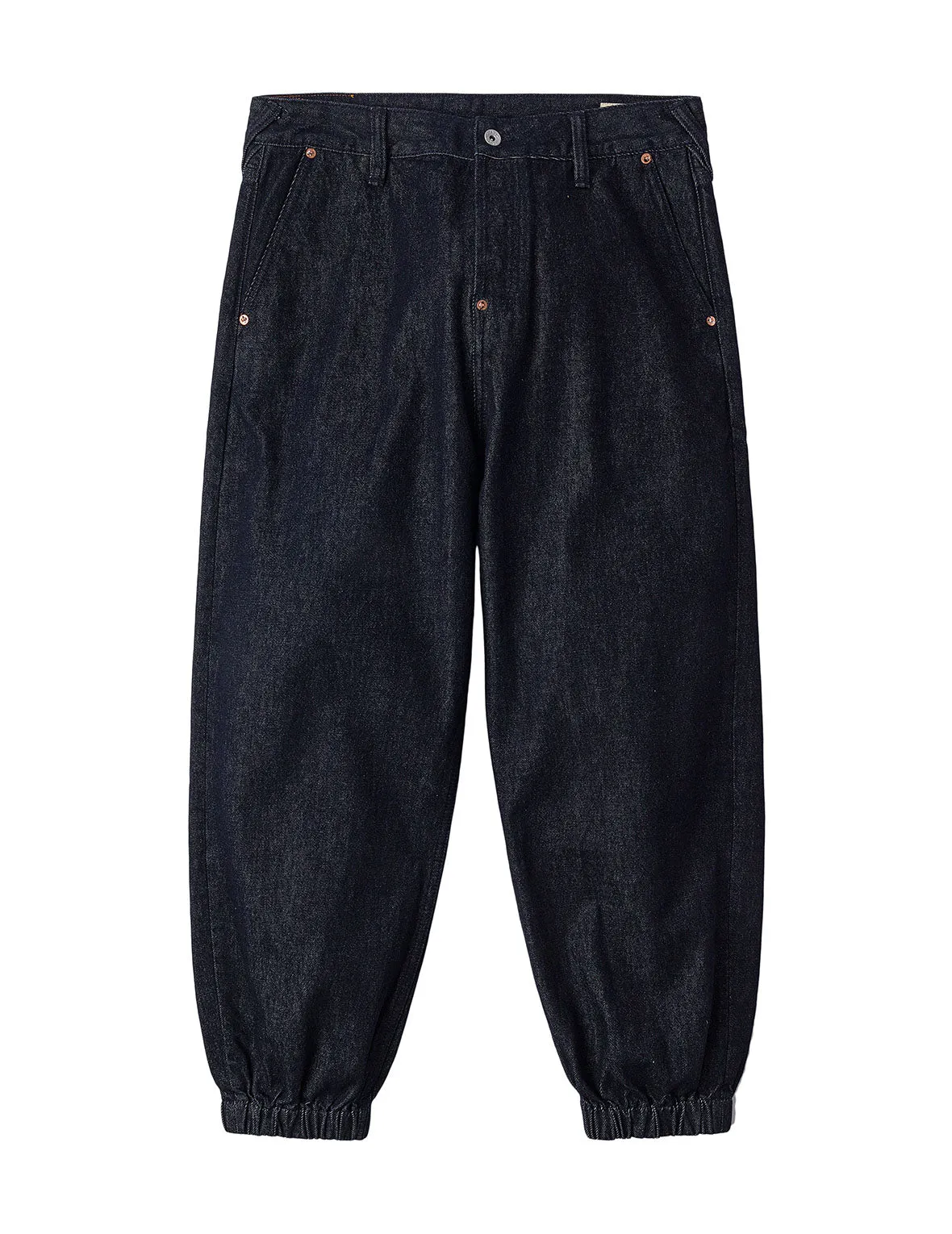 Daruma and Wheel of Wisdom Daicock Print Loose Fit Denim Joggers sold by Evisu product image thumbnail 2
