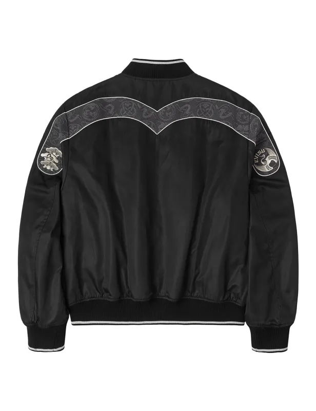 Crane inserted Daicock Relax Fit Bomber Jacket sold by Evisu