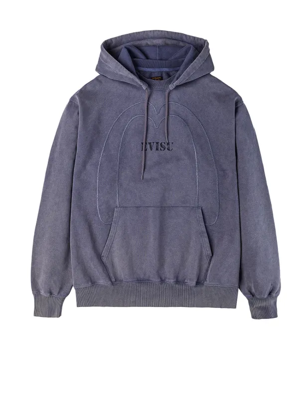 Heavy Washed Daicock Embroidery Regular Fit Hoodie sold by Evisu