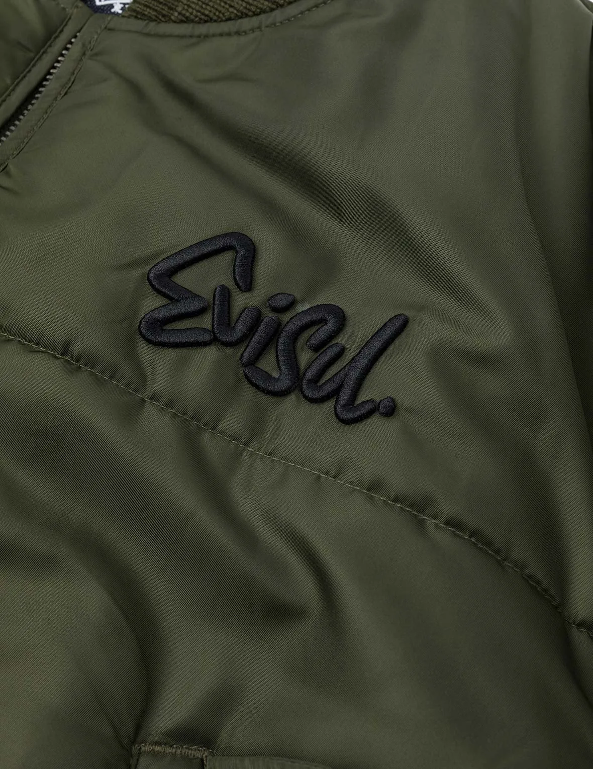 Logo Embroidery Fashion Fit Bomber Jacket sold by Evisu product image thumbnail 5