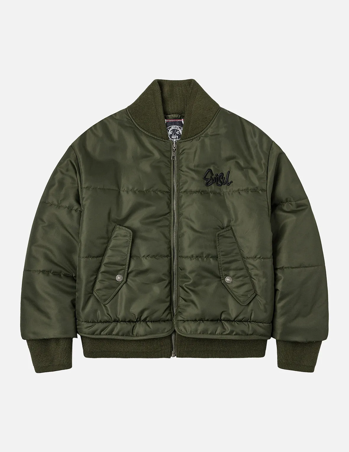 Logo Embroidery Fashion Fit Bomber Jacket sold by Evisu product image thumbnail 3