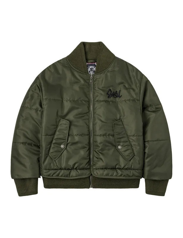 Logo Embroidery Fashion Fit Bomber Jacket sold by Evisu