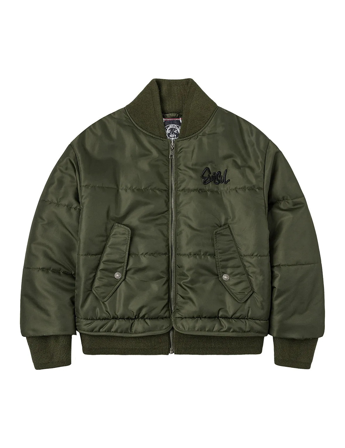 Logo Embroidery Fashion Fit Bomber Jacket sold by Evisu