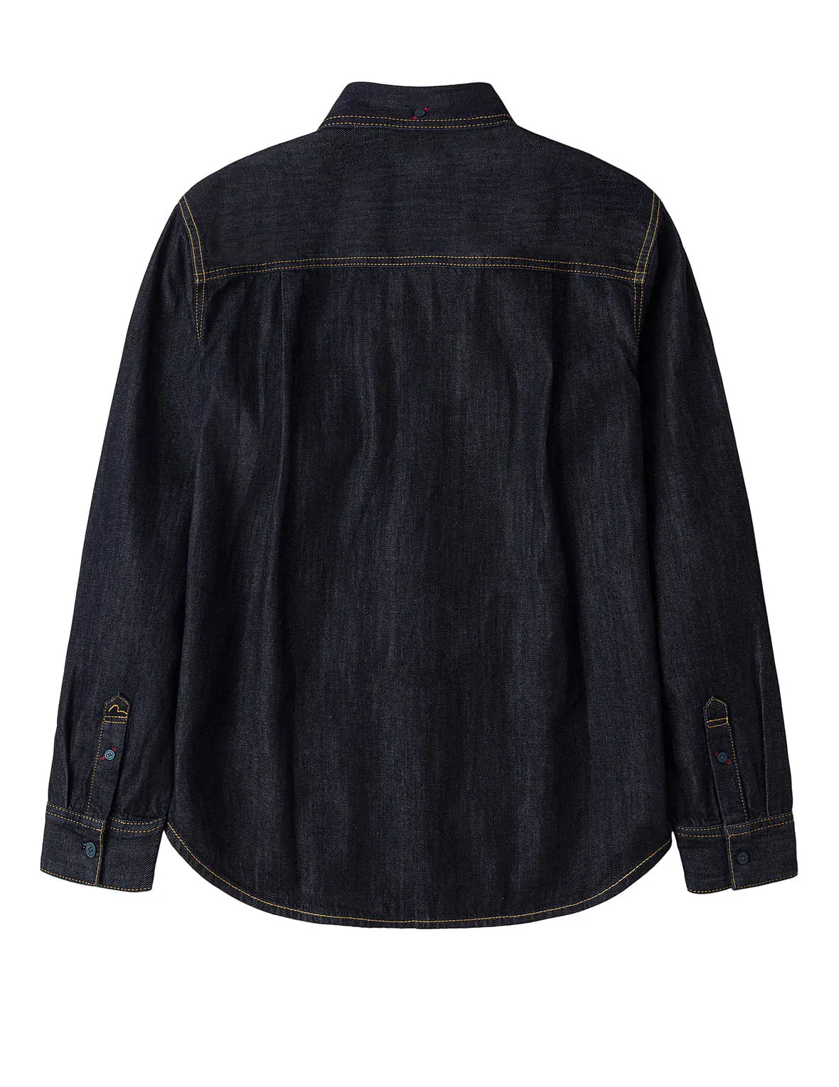 Seagull Embroidery Regular Fit Denim Long-sleeve Shirt sold by Evisu product image thumbnail 2