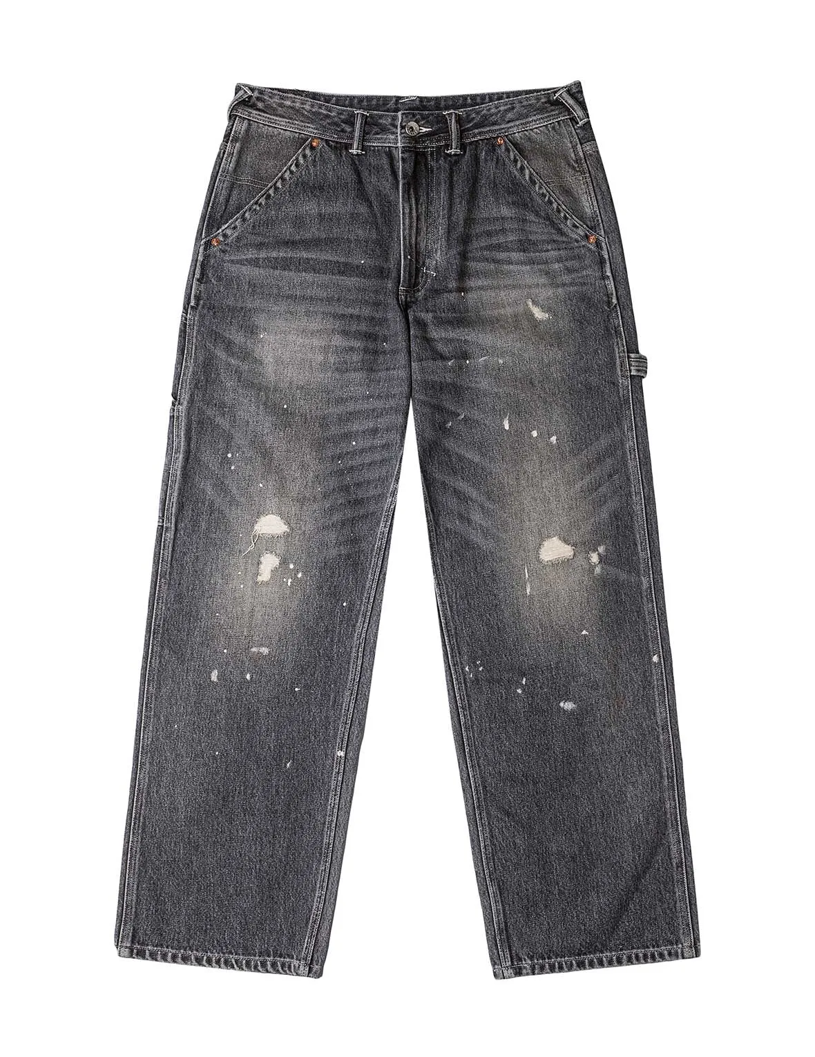 Washed and Distressed Daicock Print Relax Fit Jeans sold by Evisu product image thumbnail 3
