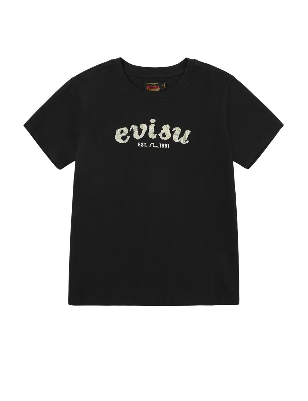 Brocade Logo Appliqué Regular Fit T-Shirt sold by Evisu