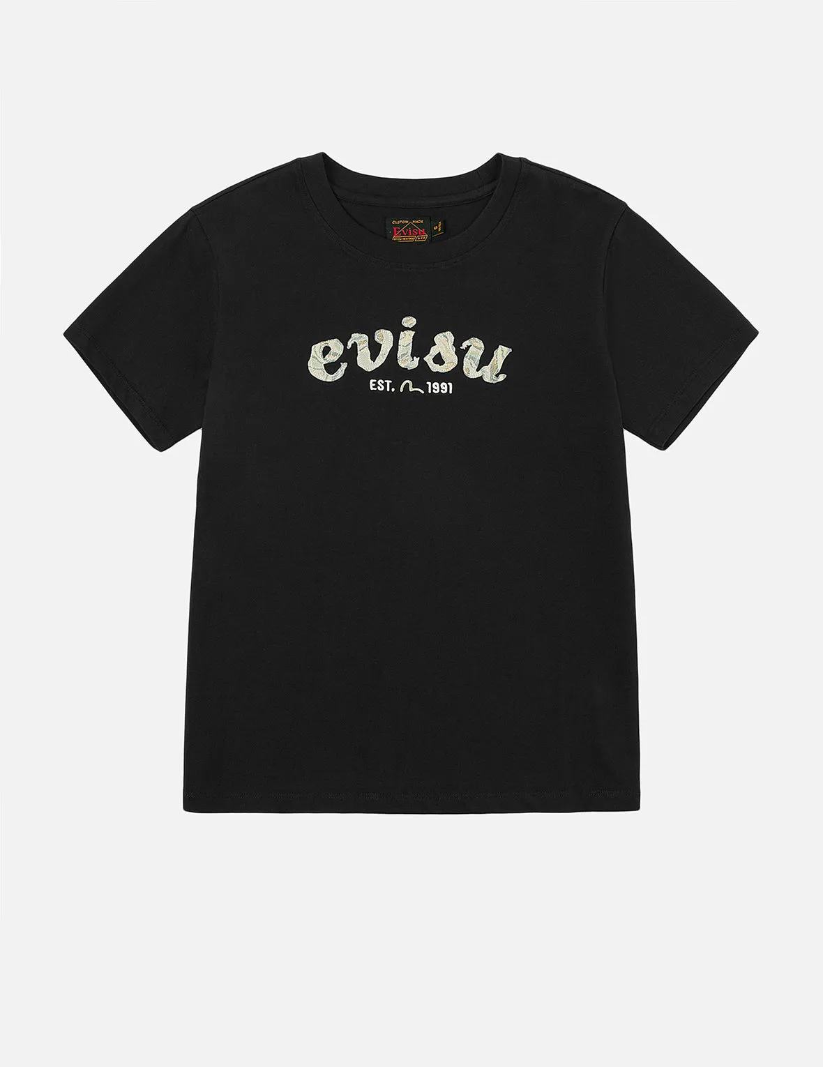 Brocade Logo Appliqué Regular Fit T-Shirt sold by Evisu product image thumbnail 3