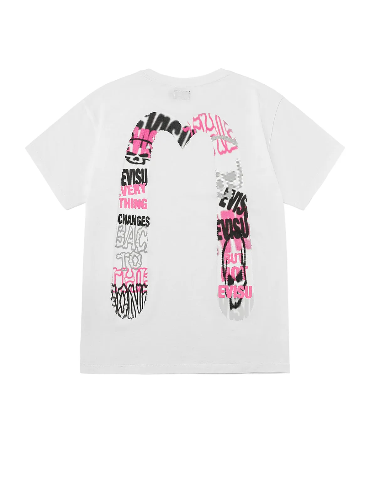 Logo and Graffiti Daicock Print Boyfriend T-Shirt sold by Evisu