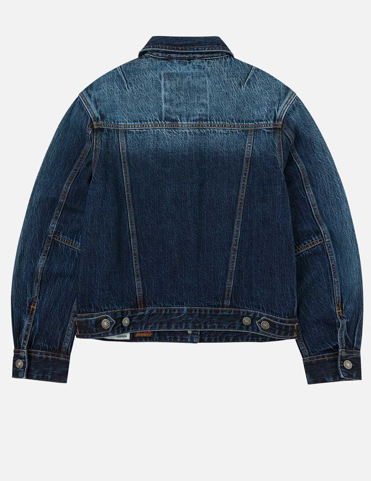 Gradient Print Loose Fit Washed Denim Jacket sold by Evisu product image thumbnail 4