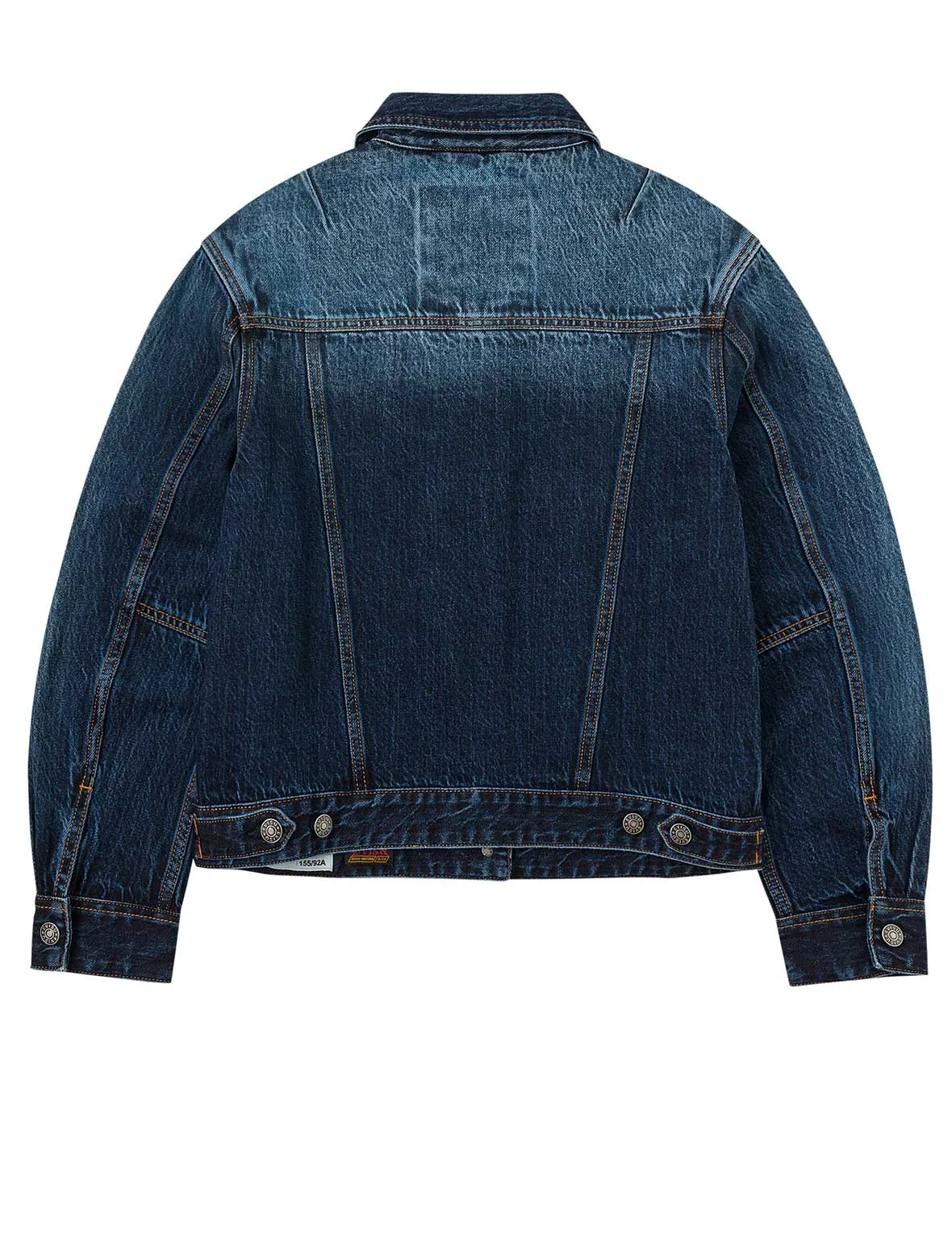 Gradient Print Loose Fit Washed Denim Jacket sold by Evisu product image thumbnail 2