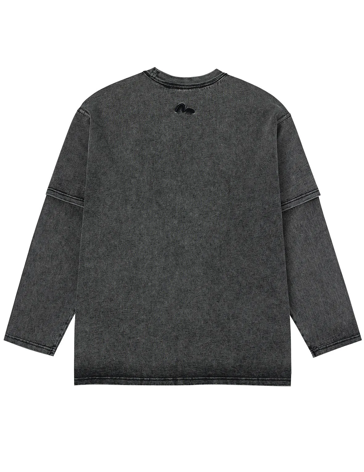 EVISUKURO Label and Seagull Print Oversized 2-in-1 long-sleeve T-shirt sold by Evisu product image thumbnail 2