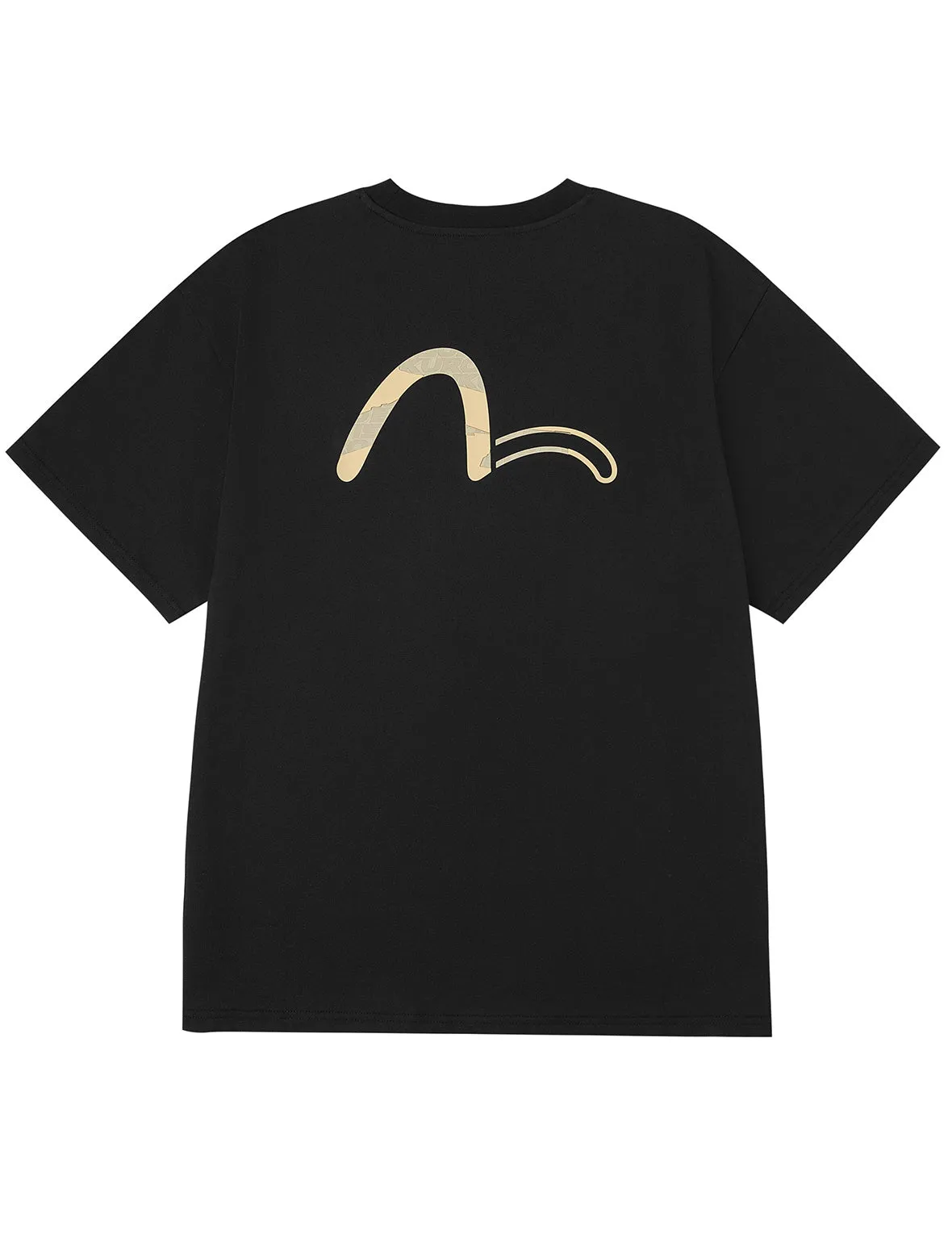 EVISUKURO and Contrasting Seagull Print Relax Fit T-shirt sold by Evisu