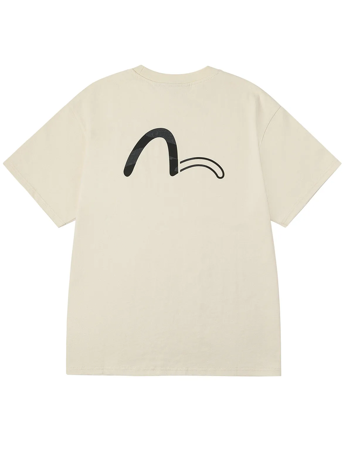 EVISUKURO and Contrasting Seagull Print Relax Fit T-shirt sold by Evisu product image thumbnail 2